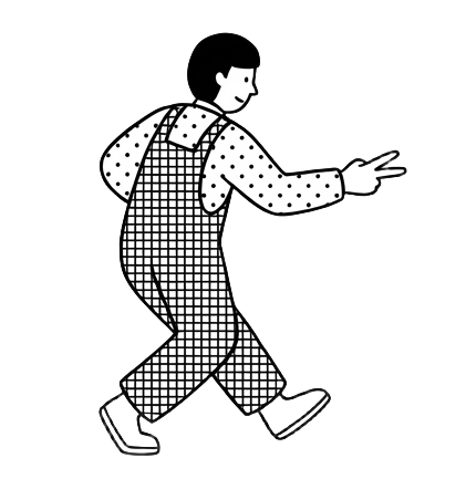 导航插画人物