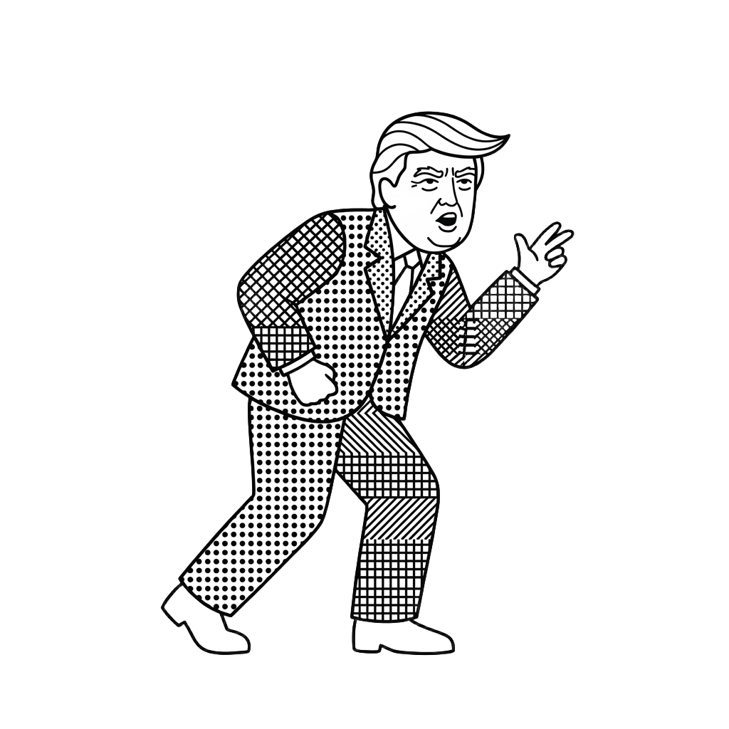 TRUMP 插画人物